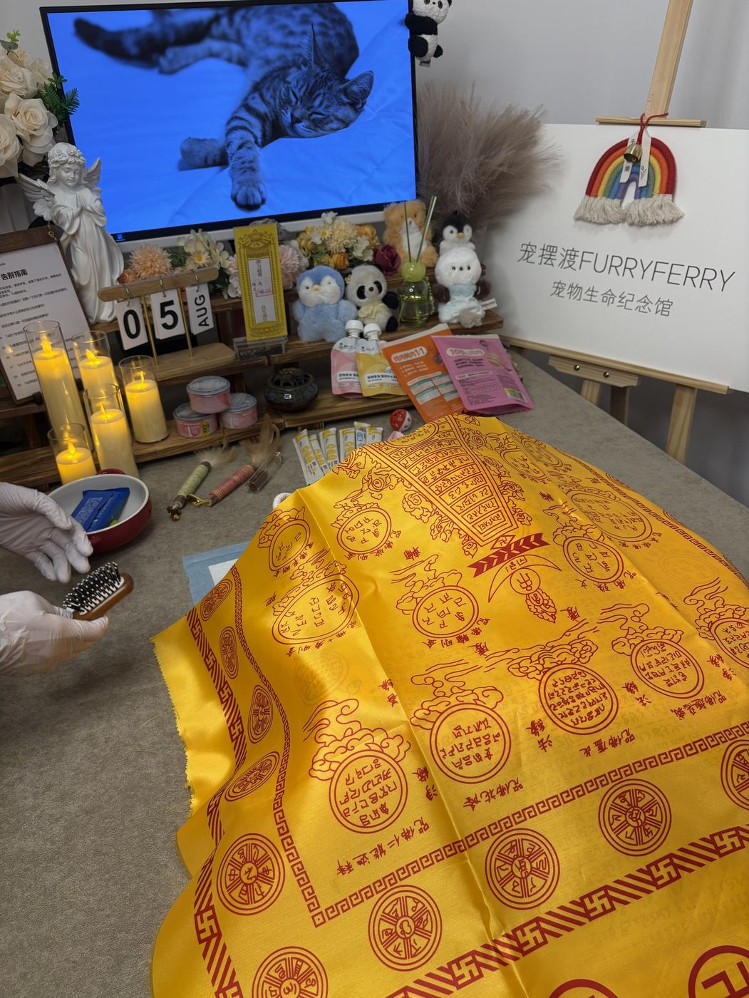 告别空间的纪念陈设
